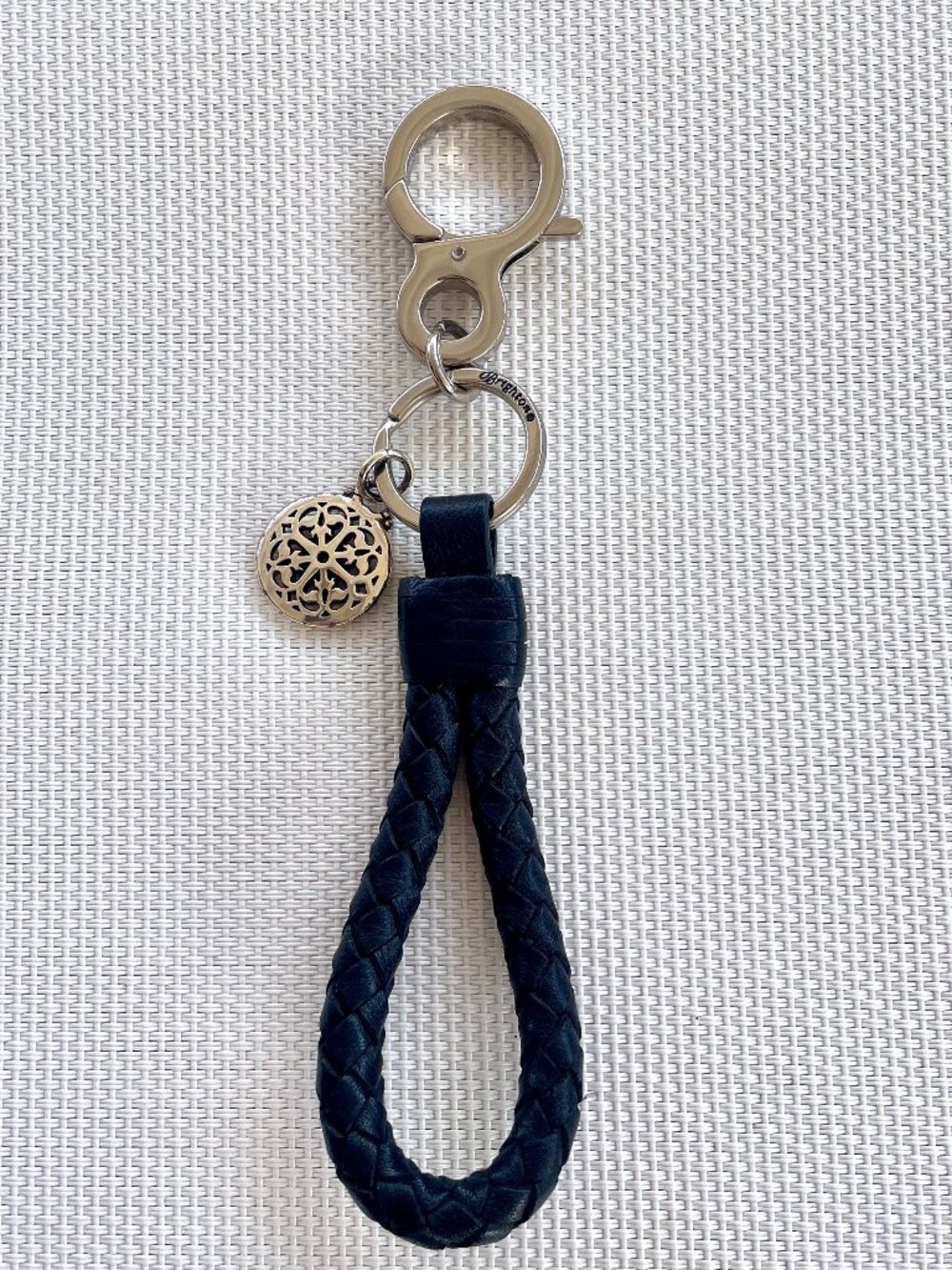 Brighton Ferrara Novella Handbag Fob, Black